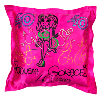 [Ds04-40] Poduszka satynowa Podusia Gorącej 40